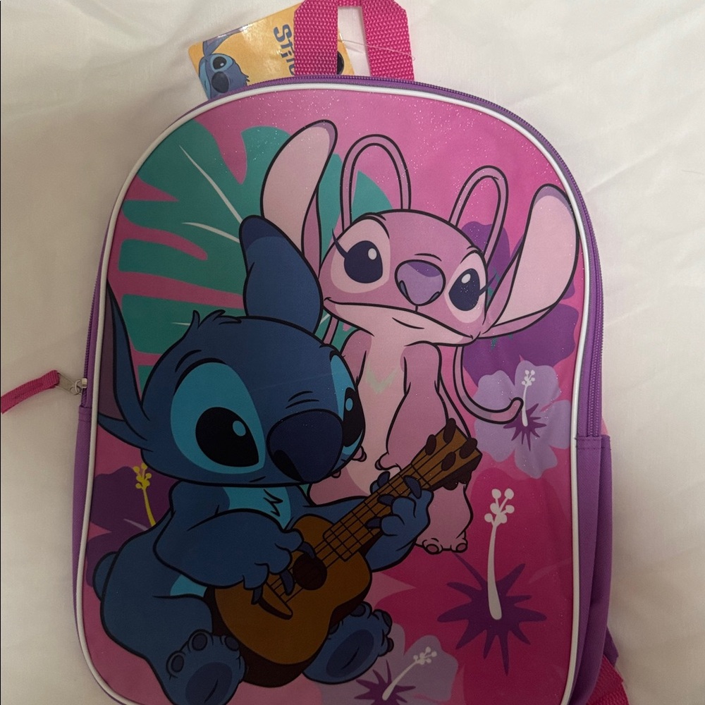 Stitch and Angel Backpack with adjustable straps. Brand New with tags